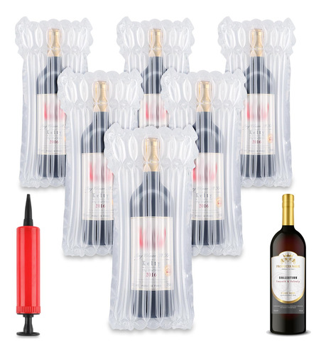 Bolsas Protectoras De Viaje Para Botellas De Vino, 6 Paquete