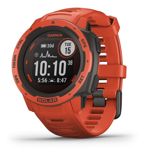 Imagen 1 de 6 de Garmin Instinct Solar Gps Rojo