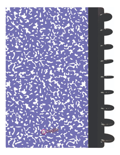 Cuaderno Discos T/frances 80hjs 105grs Pastadura 2 Separador Composition Lila