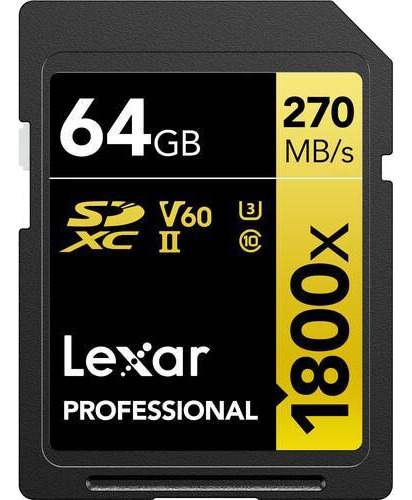 Cartao De Memoria Lexar Professional Gold S 64gb Sdxc Uhs-ii