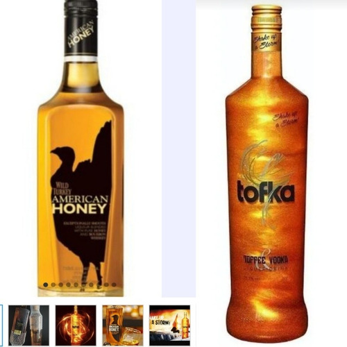 Dúo Vodka Tofka 1+1 Whisky American Honey Wildturkey Bourbon