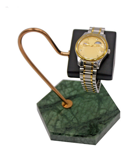 Expositor For Reloj, Base De Mármol Natural Verde, Soporte