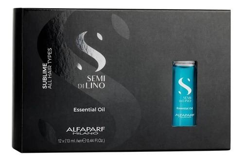 Imagem 1 de 1 de Ampola Alfaparf Semi Di Lino Sublime Essential Oil Com 12