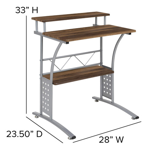 Escritorio Para Computadora Flash Furniture 120 Cm De Ancho