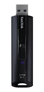 Memoria USB SanDisk Extreme Pro SDCZ880-128G-G46 128GB 3.1 Gen 1 Liso negro