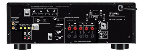 Yamaha RX-V385BL receiver Negro 127V