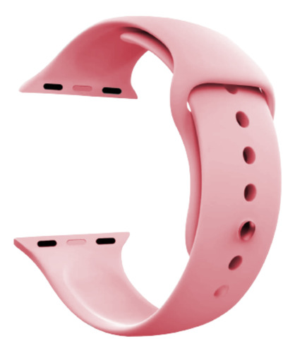 Malla Smart Watch 42 44 Mm Silicona Rosa Claro 4.2 Cm
