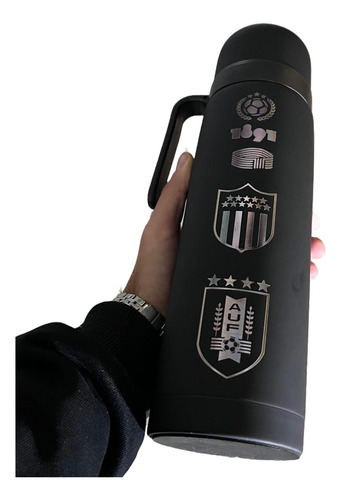 Termo Manija Personalizado Grabado Láser 1l Allblack