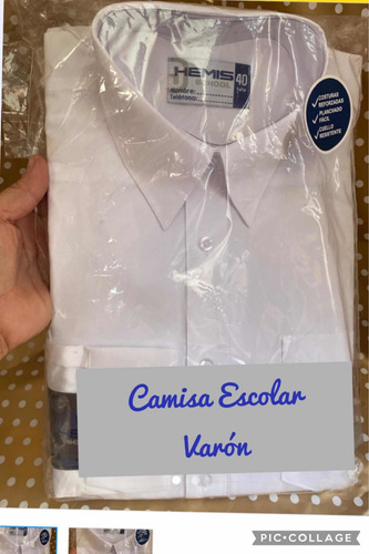 Camisas Escolar (varon) Hemis Hasta Talla 48