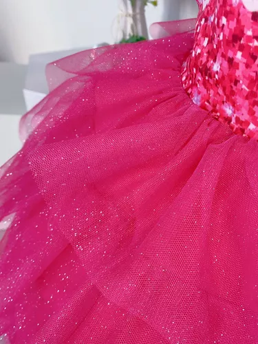 Vestido Infantil Barbie Luxuoso Festa Temática, Aniversário