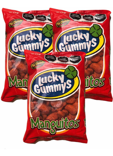 Lucky Gummys Manguitos Con Chile 3 Kg Gomitas