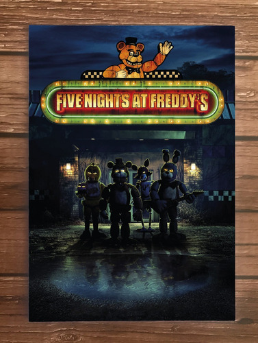 Cuadro De Madera Five Nights At Freddy's Película 21 X 30