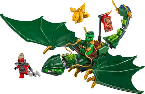 Kit de construcción Lego Ninjago El dragón del bosque verde de Lloyd 71829