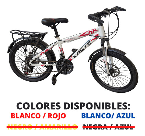 Imagen 4 de 5 de Bicicleta Montaña Niño / Niña, 20'' Frenos Disco, 21 Cambios