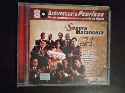 La Sonora Matancera 24 Vol.2 Cd 80 Aniversario Peerless 