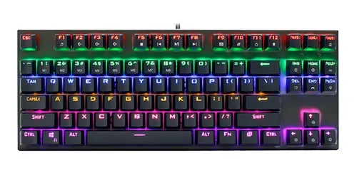 Teclado Mecanico Gamer 87 Teclas Led Rgb