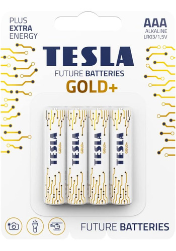 Alkaline Batteries Aaa Gold+ 4 Pack