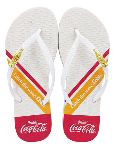 Chinelo Feminino Coca Cola Coke Wave