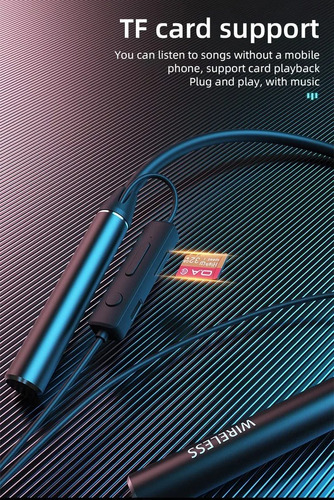 Audifonos Bluetooth Con Banda Para El Cuello Y Microfono Rojo
