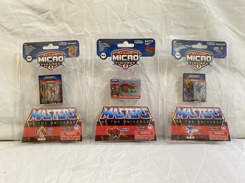 Pack De 3 Figuras World Smallest Master Of The Universe (Usado)