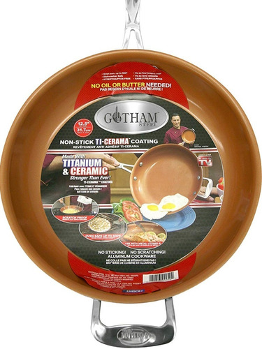 Gotham Steel Sarten Antiadherente Ceramica Titanio 12.5