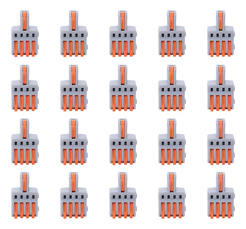 Conector De Cable En T, 20 Piezas, Divisor Tipo Empuje De 1