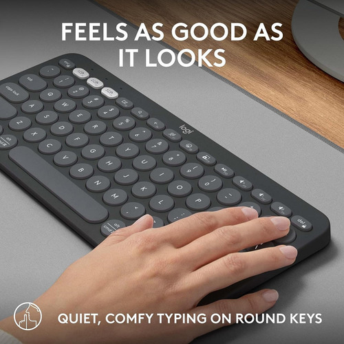 Teclado Logitech Pebble Keys 2 K380s Bluetooth Qwerty Españo