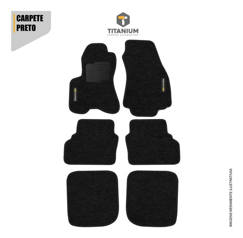 Imagem 2 de 4 de Tapete Zafira 7 Lug 6pçs 2001 A 2012 Carpete - Linha Bronze