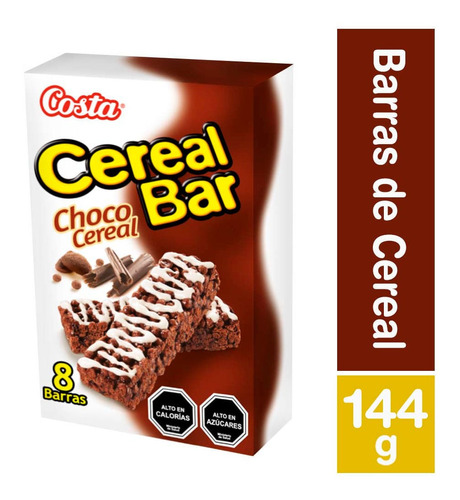 Pack Barra Cereal Costa Cereal Bar Choco Cereal 8 Un De 18 G