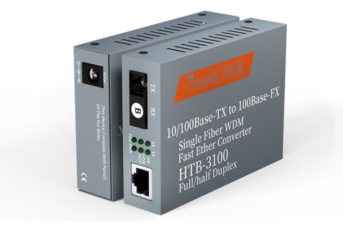 Convertidores Fibra Óptica Medios 10/100 Ethernet 25km 1 Par