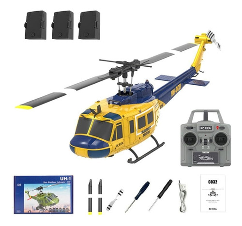 Rc C032 Uh-1 Huey Rc Helicóptero - 2.4g 6ch 1/48 Modelo