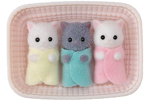 Calico Critters - Ratoncitos Trillizos De Peluche, Color Bl.