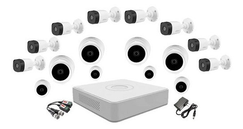 Kit Dahua Combo Dvr-xvr 16 Canales 16 Cámaras Seguridad 