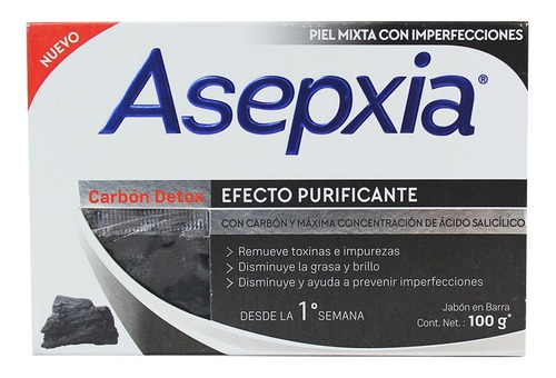 Asepxia® Jabón Carbón - Kg a $13700