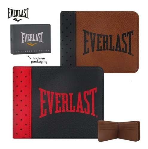 Billetera De Hombre Everlast Eco Cuero Original En Caja