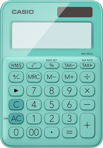 Imagen 3 de 8 de Calculadora De Escritorio Casio Ms-20pk-bu, 12dig, Solar