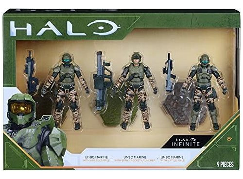 Juguete Star Wars Halo 4  3 Figure Pack Surtido - Unsc Marin