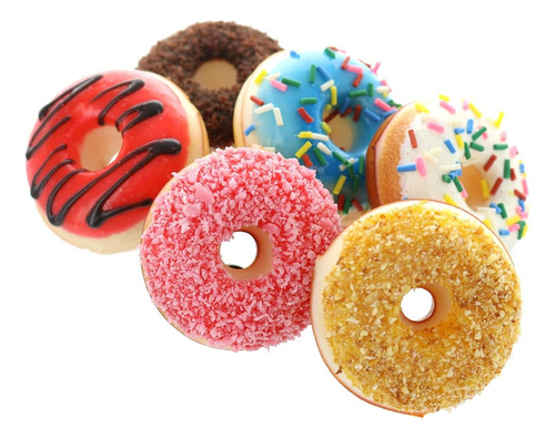 ~? Giftexpress 6 Piezas Donuts De Juguete Artificial Realist