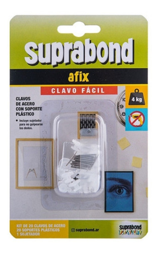 Combo 100 Clavos Suprabond Colgar Fácil - Clavo Fácil Acero