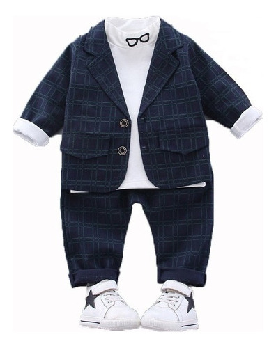 Conjunto Traje Formal For Bebé Niño Camisa Pantalón Saco /3