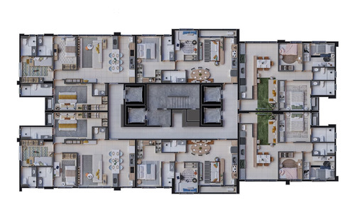 Imagem 19 de 30 de Apartamento À Venda Na Planta Inside Park Home, 3 Quartos Com 3 Suítes, 2 Vagas De Garagem, 91m² , Vila Rosa, Goiânia, Go - Go - Ap0215_insp