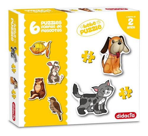 Puzzle Animales Mascotas Didacta 120/33 - Giro Didáctico