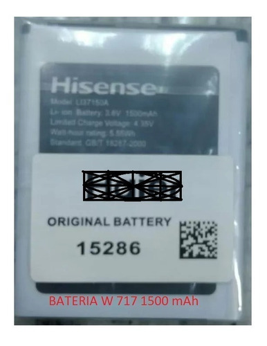 Bateria Pila W 717 1500 Mah