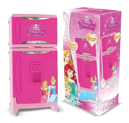 Geladeira Duplex P/ Criança Infantil Princesa Disney Xalingo