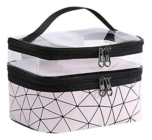 Bolsas Y Estuches - Double Layer Makeup Bag Toiletry Bag Tra