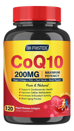 Coq10 200 Mg Cápsulas Blandas Con Vitamina E Y Omega 3-6 -9