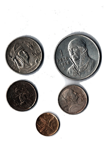 Moneda De Coleccion De 5 Pesos Del Año 1950
