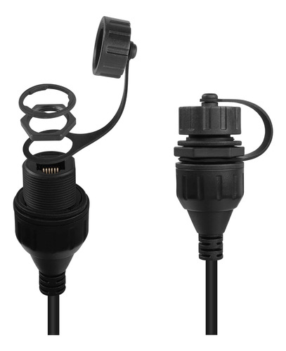 Qianrenon Rj11/rj12 6p6c Conector Impermeable De Montaje ...