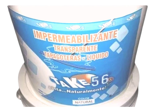 Tapagotera Transparente Imperme,p/techos 10lt+ Pincel Nº10