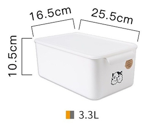Contenedor Tupper Para Comida Diseño Gatito Xl Libre Bpa